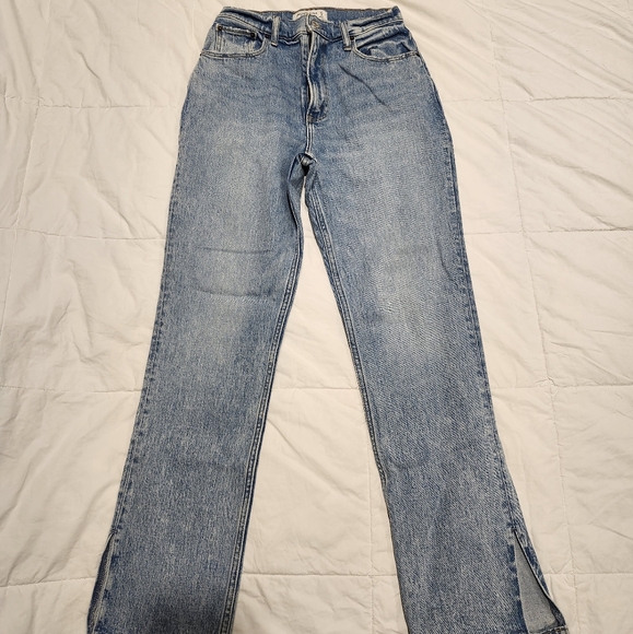 Abercrombie & Fitch Light Blue Women Jeans - Picture 2 of 4